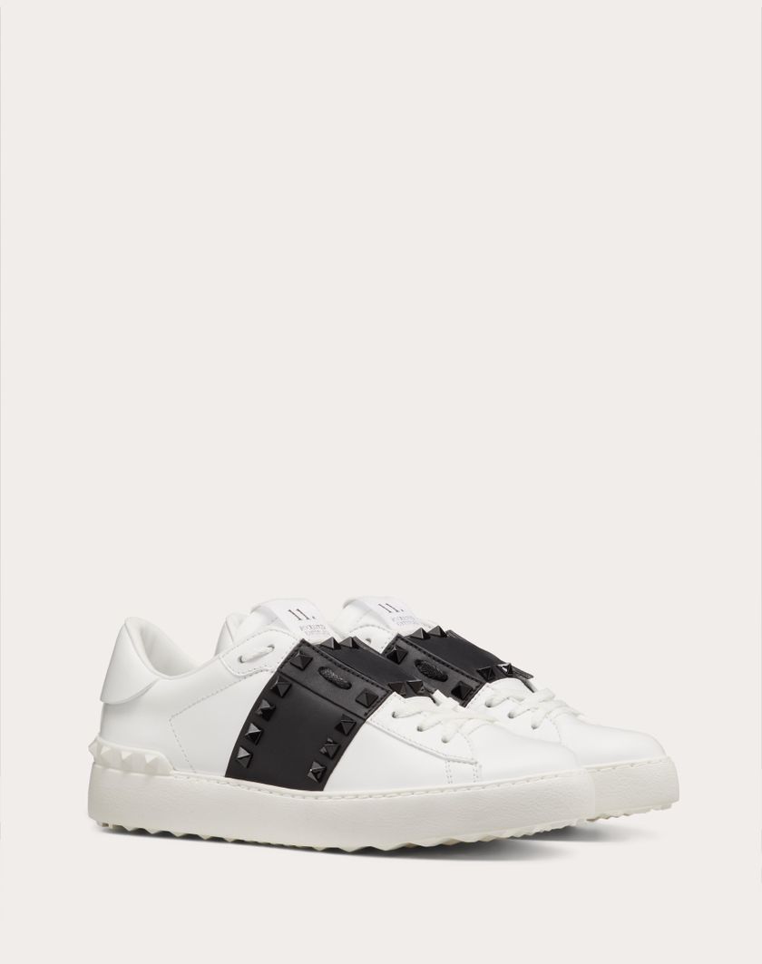 ROCKSTUD UNTITLED SNEAKER IN CALFSKIN LEATHER WITH TONAL STUDS - Image 1